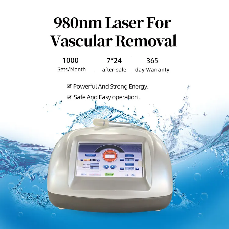 spider vein blood vessel removal beauty machine 980 laser beauty equipment Vascular Veins Laser Machine