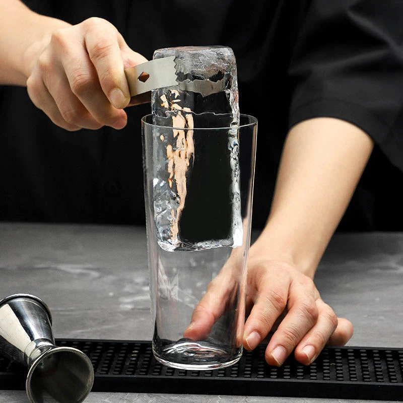 Large and Long Ice Cube Tray Silicone Freezing Container with Lid for Whiskey Water Bottle Food Leftovers Baking Home Kitchen