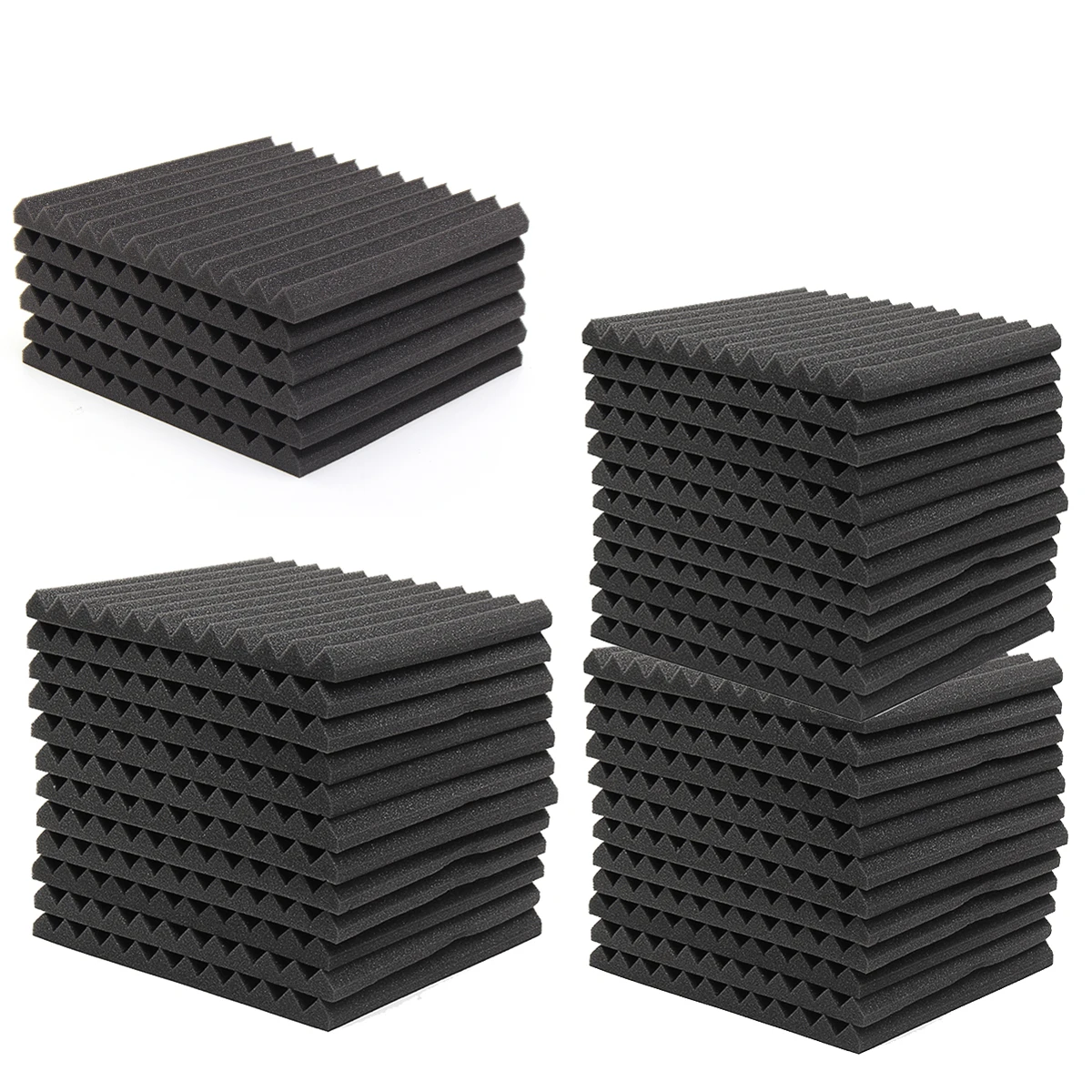 Best selling soundproofing Black wave sponge for KTV acoustic foam