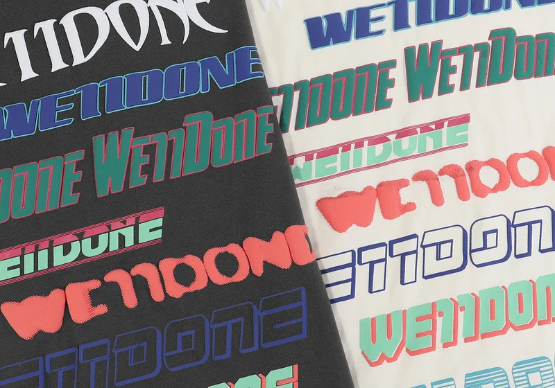 Custom logo new t shirt printing blank t-shirt 260g heavy 100 Combed cotton t shirt Camiseta hombre Design puff print t shirt