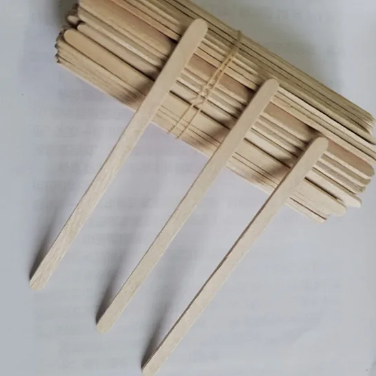 
2020Factory wooden Disposable individual paper wrapped wooden coffee stirrers 