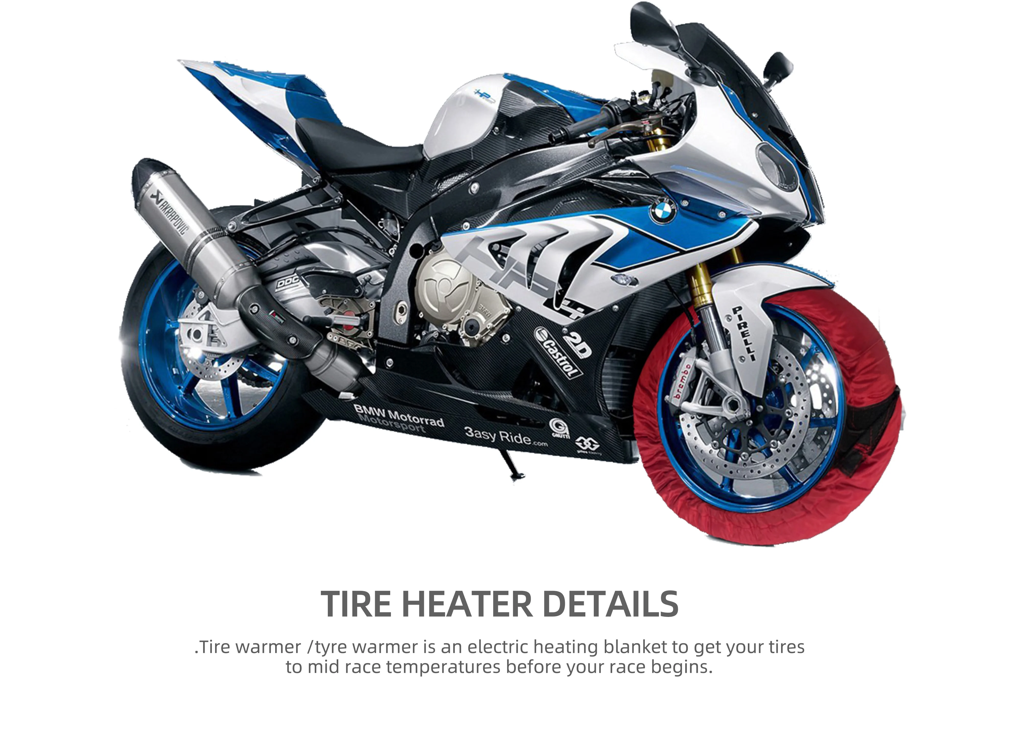 Tire Warmers Tyre Warmers Set Racing 120/200 120/190 120/160 120/180 With 110V/220v Motorcycle Superbike termorace tyre warmer