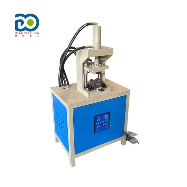 Hydraulic angle punching automatic angle cutting machine square iron pipe 45 degree angle cutter square tube V punch