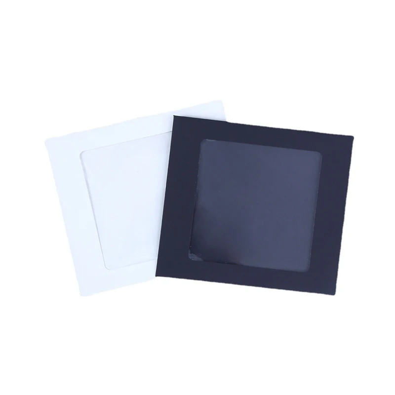 PVC window black envelope Custom Kraft Paper Envelope with Window Invitation VIP Card Packaging Silk napkin napkin accessories
