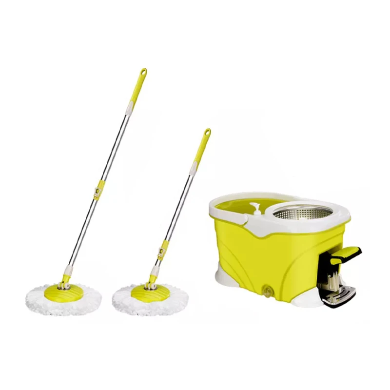 Topwill Eco-Friendly Durable Mop Bucket With Microfiber Refill Spin Mop With Foot Pedal