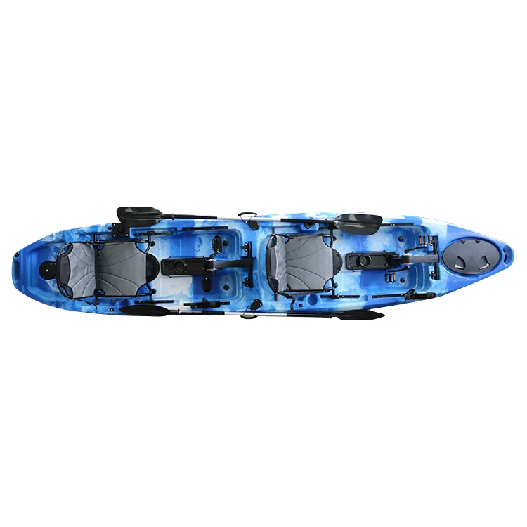 Double Persons Cheap Fishing Kayak Sit On Top Fishing Kayaks Wholesale With Paddle System