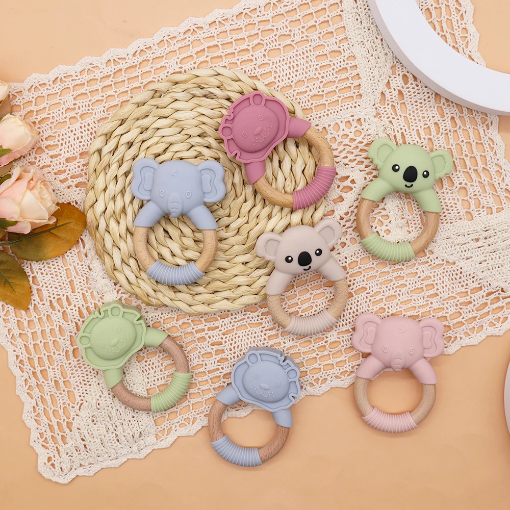 New Wholesale BPA Free Silicone Teethers Silicon Teething Baby Toys Teeth For Babies 0-6 Months