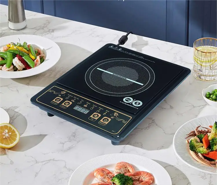 Low price button model 1500W ceramic glass induction cooker temperature sensor
