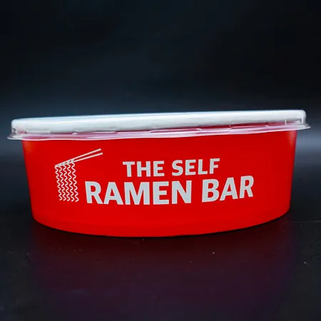 Customizable disposable heatable paper bowl unmanned noodle shop specific noodle paper bowl can be paired with PP lid