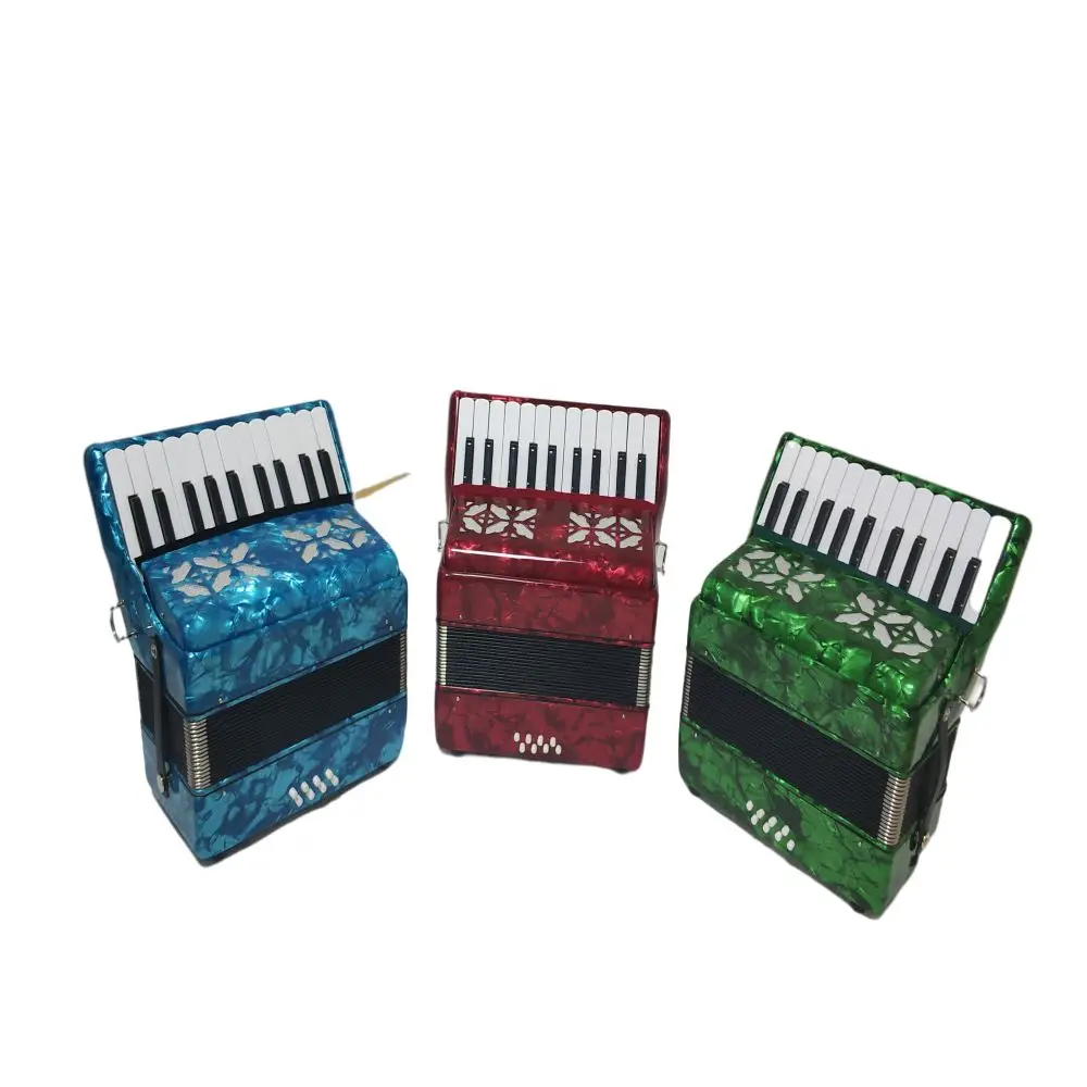 Professional Performance Test Celluloid 22 Keys 8 Bass Accordion Student Teaching Accompaniment Practice Accordion