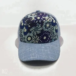 Spring and Autumn Blue Pattern Casual Hat