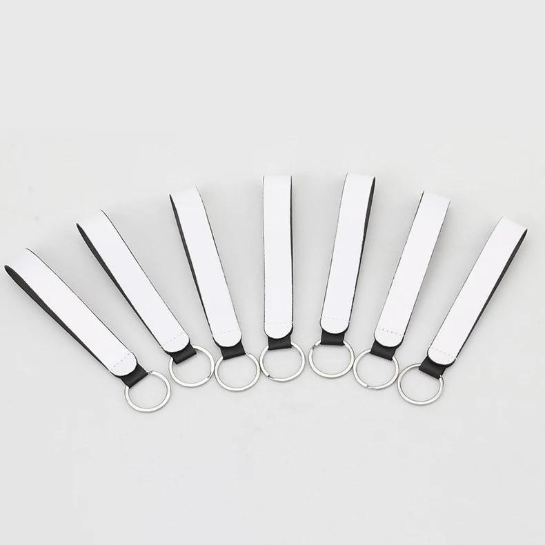 Sublimation Chapstick Holder Neoprene keychain blanks key chain wrist strap Holder