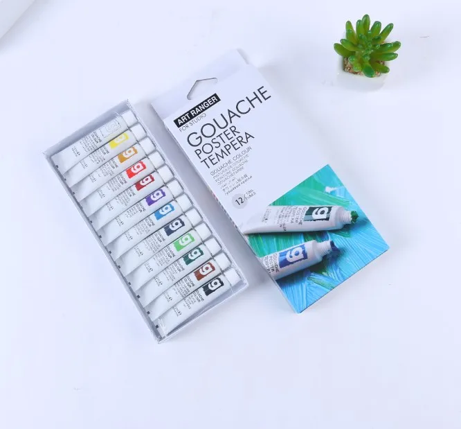Wholesale Non Toxic Gouache Aluminum Tube Gouache Colour Paint Set