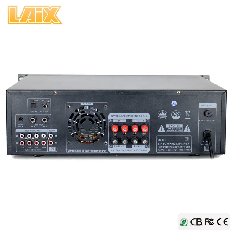  Laix LX-390 200W профессионального вещания усилитель с динамиком (8 Ohm 2 каналов фоновой музыки стерео портом