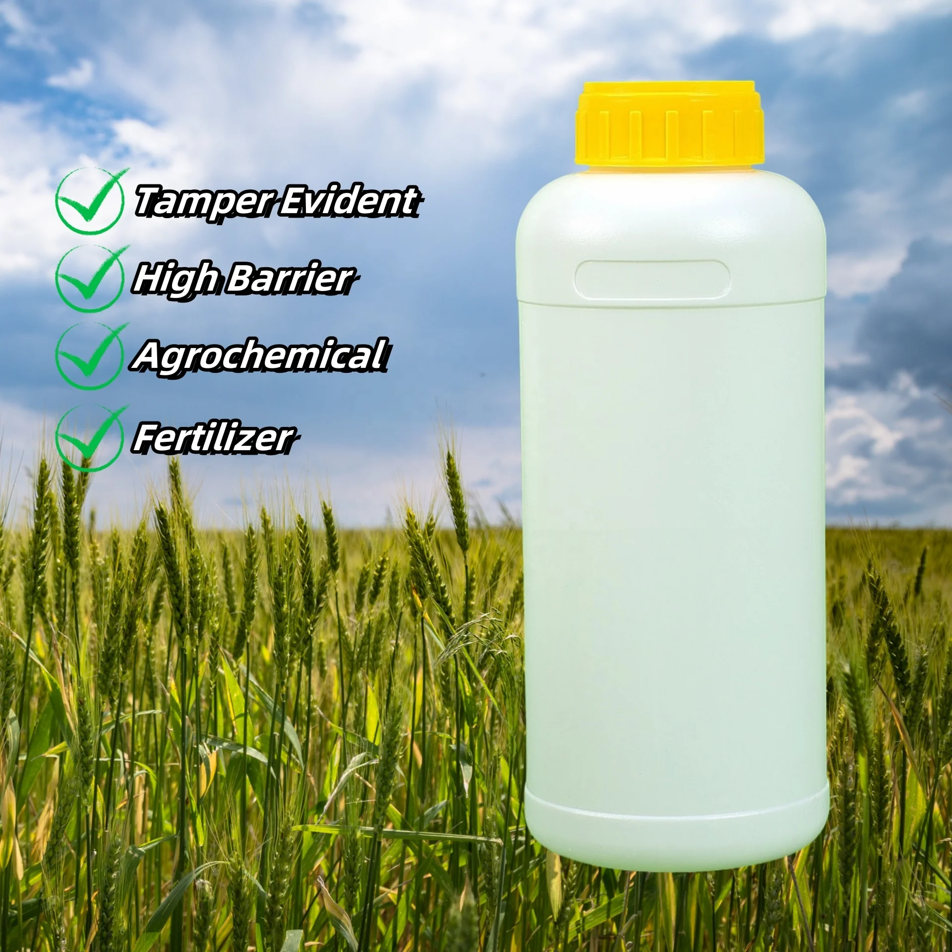 Factory Outlet 1000mL 33.8oz PE COEX Multilayer Container For Solid Chemical Fertilizers