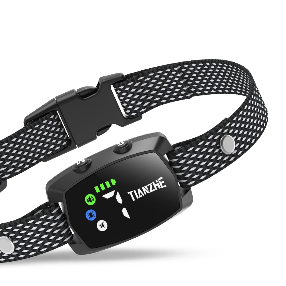 2024 Release New Design High Sensitivity LED Color Screen Stop Barking Training Bark Control Collar With Gyroscope Motion Sensor