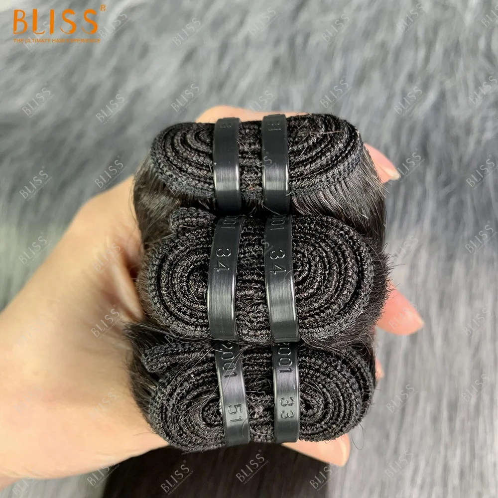 Bliss 3+1 with 2*6 Kim K lace closure human bone straight bundles with closure packaging deal