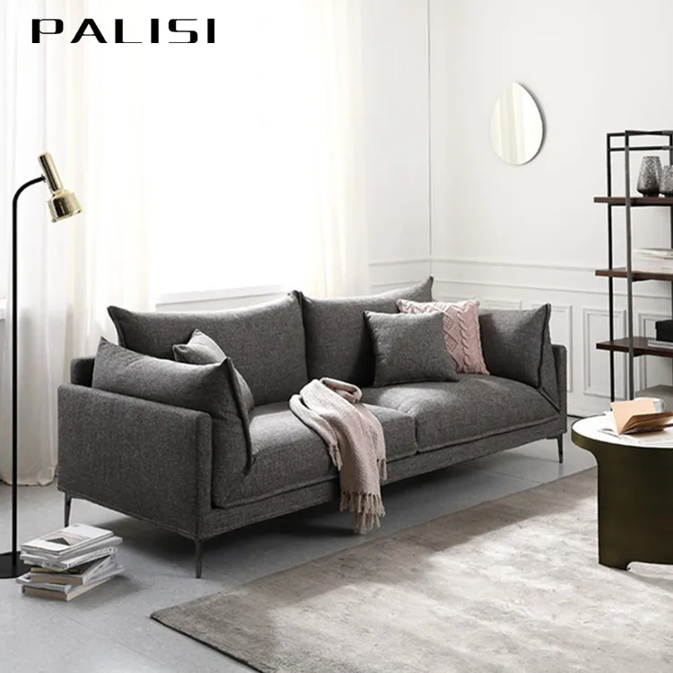 Stylish 1+2+3 Cushion Sofa Set Furniture Cozy Feather Backrest Minimalism Living Room 3 seat Nordic Sofa Couch