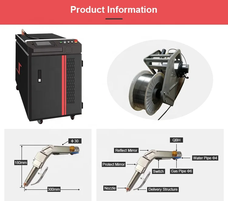 Ручной Волоконно-лазерный сварочный аппарат MRJ 1000 Вт 1500 Вт 2000 Вт для металла