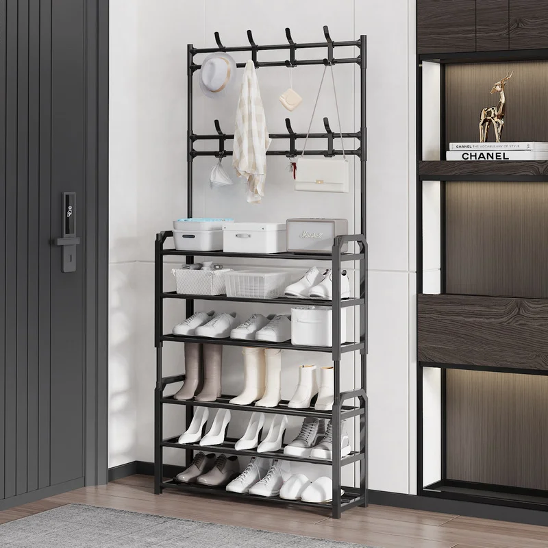 6 layers hanger wholesale simple coat rack multifunctional hanger dormitory home storage shoe rack