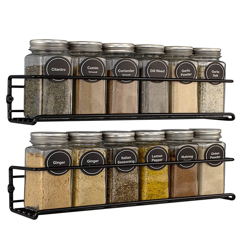 Sturdy Metal Material Adjustable Hanging Shelf Spice Rack