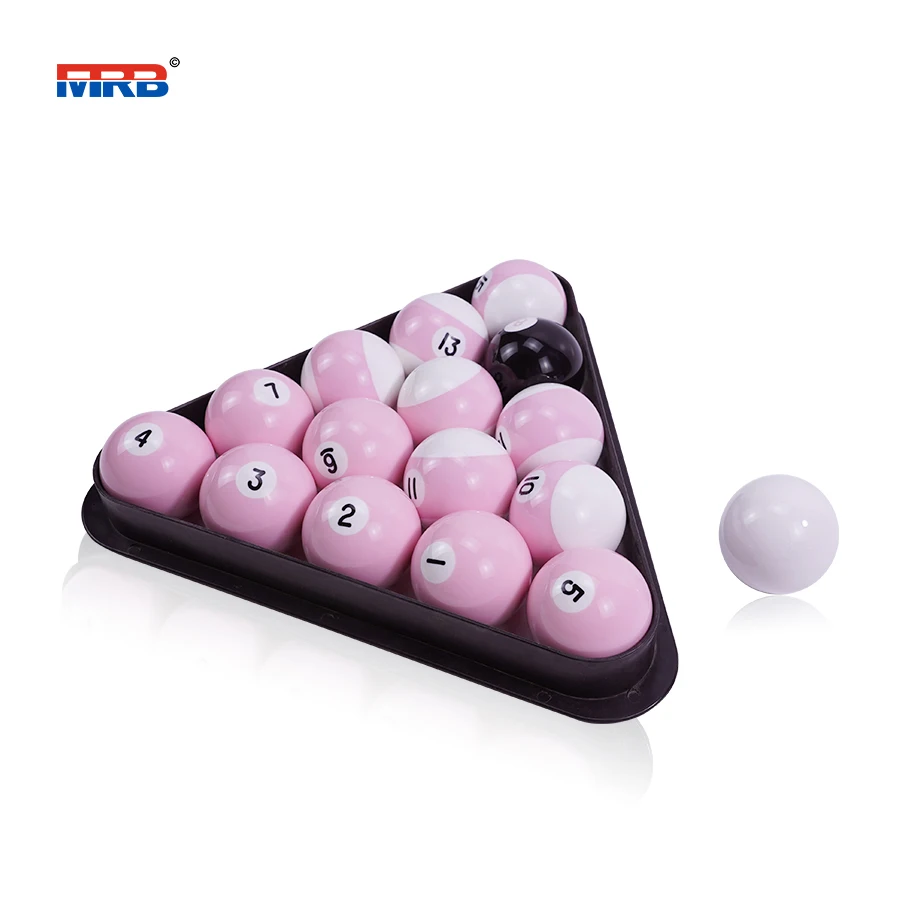 pink Superior quality Pool table 57.2mm Tournament TV Pro red eye white ball Billiard ball set 16x