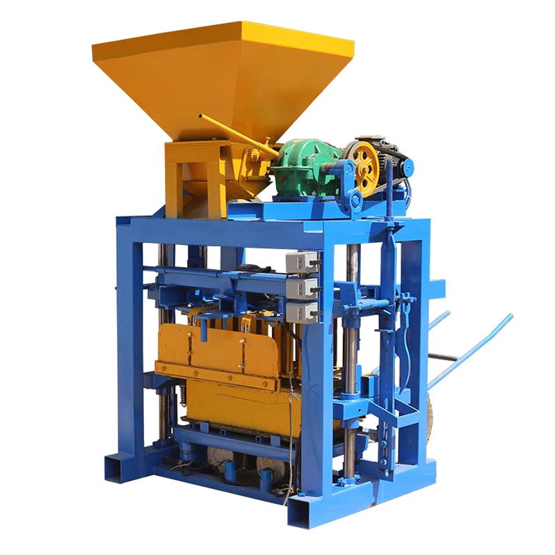 Qtj4-35 Semi Automatic Cement Block Making Machine Hollow Block Making Machine Construction Machines
