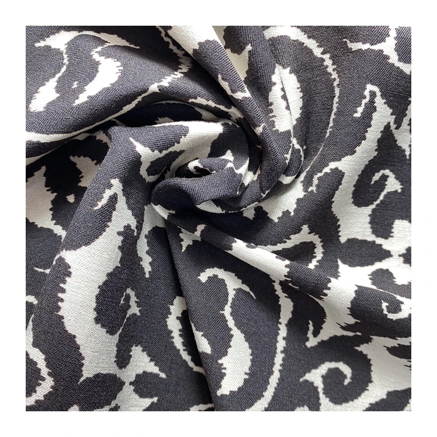 Harvest customized woven rayon nylon polyamide bengaline printed warp stretch fabric