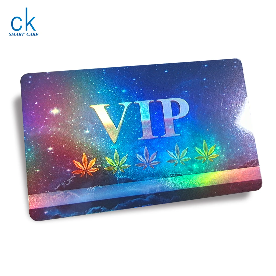 Printable Blank PVC CR80 Shiny Hologram Pvc Id Card For Heat Lamination Machine
