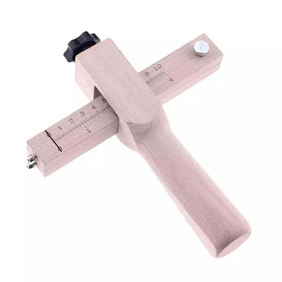 Wood adjustable belt cutter Thickness adjustment leather wire leather rope cutting cutter Belt cutter