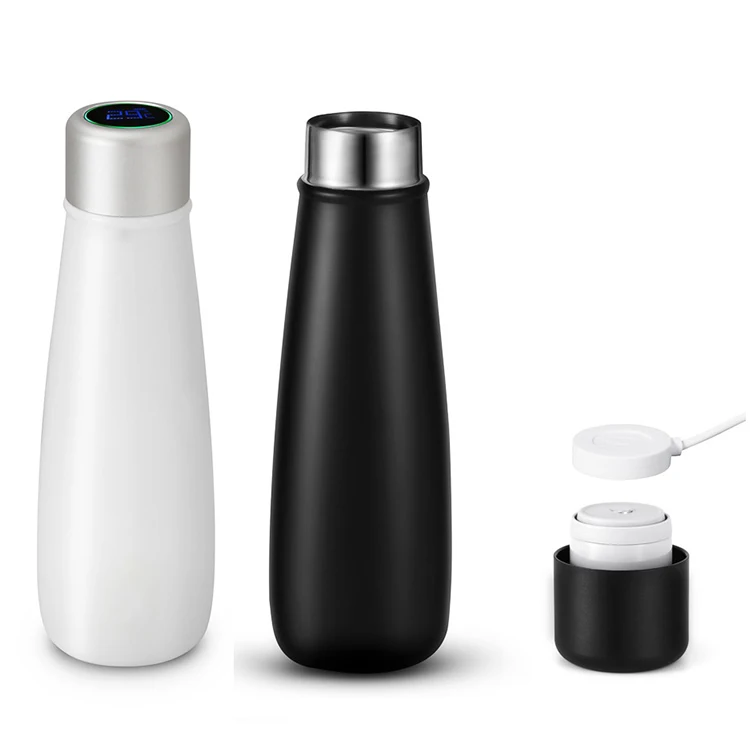 Smart Alarm Clock Reminder Function 220mah Waterproof Luxury Water Bottle Stainless Steels