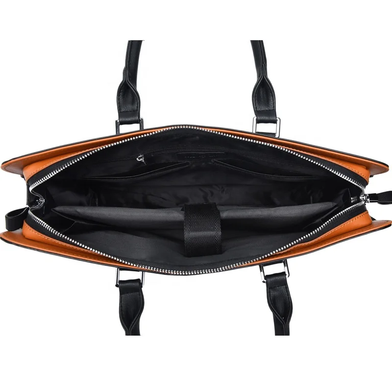 High Quality Waterproof PU Leather Office Lawyer Student Crossbody Shoulder Business Bag Laptop Briefcase