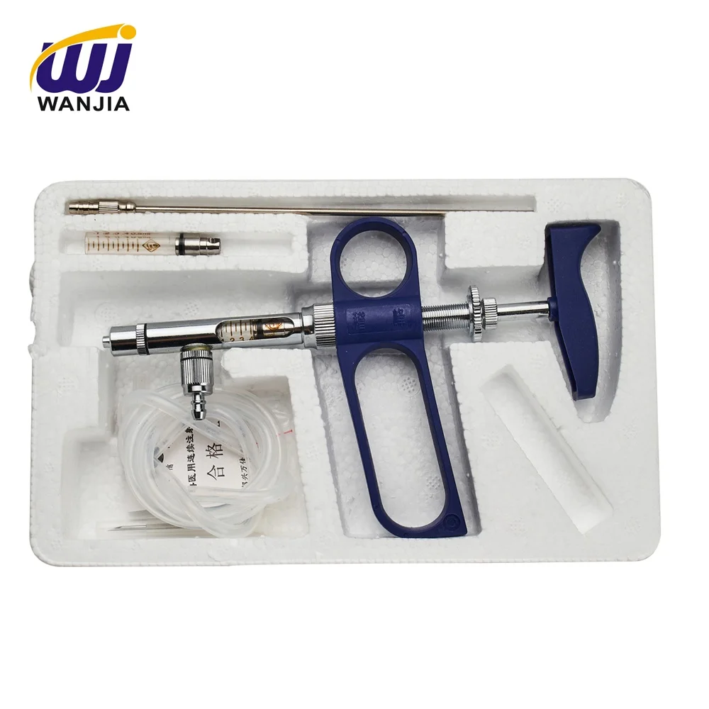 2025 Factory Adjustable Continuous Veterinary Syringe for Poultry Care Small Doses Automatic for Poultry Care