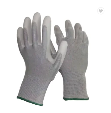 Wholesale Best Quality Best Price Best Price China Factory Grey PU Coated Palm Safety Work Gloves