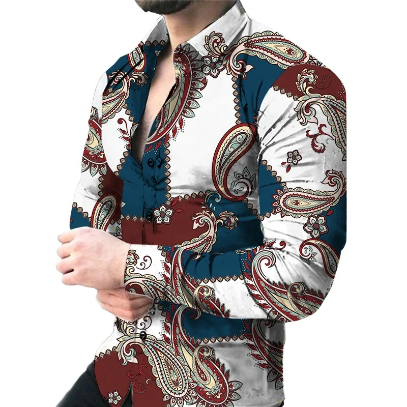 latest style design 3d sublimation casual business shirt quick dry shirt for man