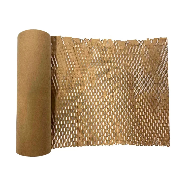 Logistics Packaging 100% Biodegradable Honeycomb Paper Roll For Fragile Packing