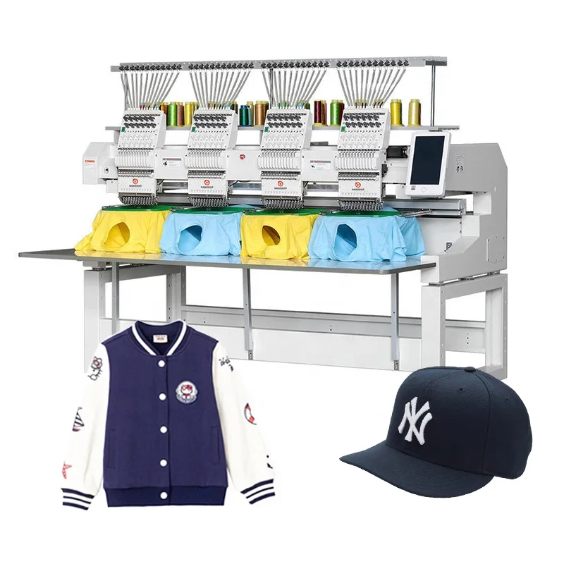 Bordadora Industrial 4 Cabeza 4head Multihead Flat Two Head Four Needle the Expensive Lace Digital Embroidery Sewing Machine