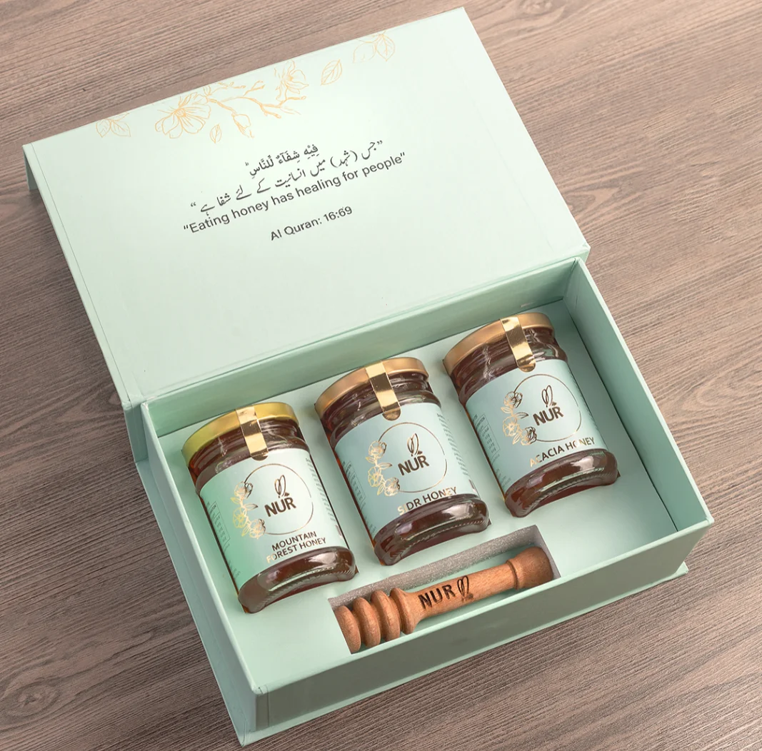 Wholesale Custom Logo Paper Packaging Box Shipping Mailer Honey Gift Box