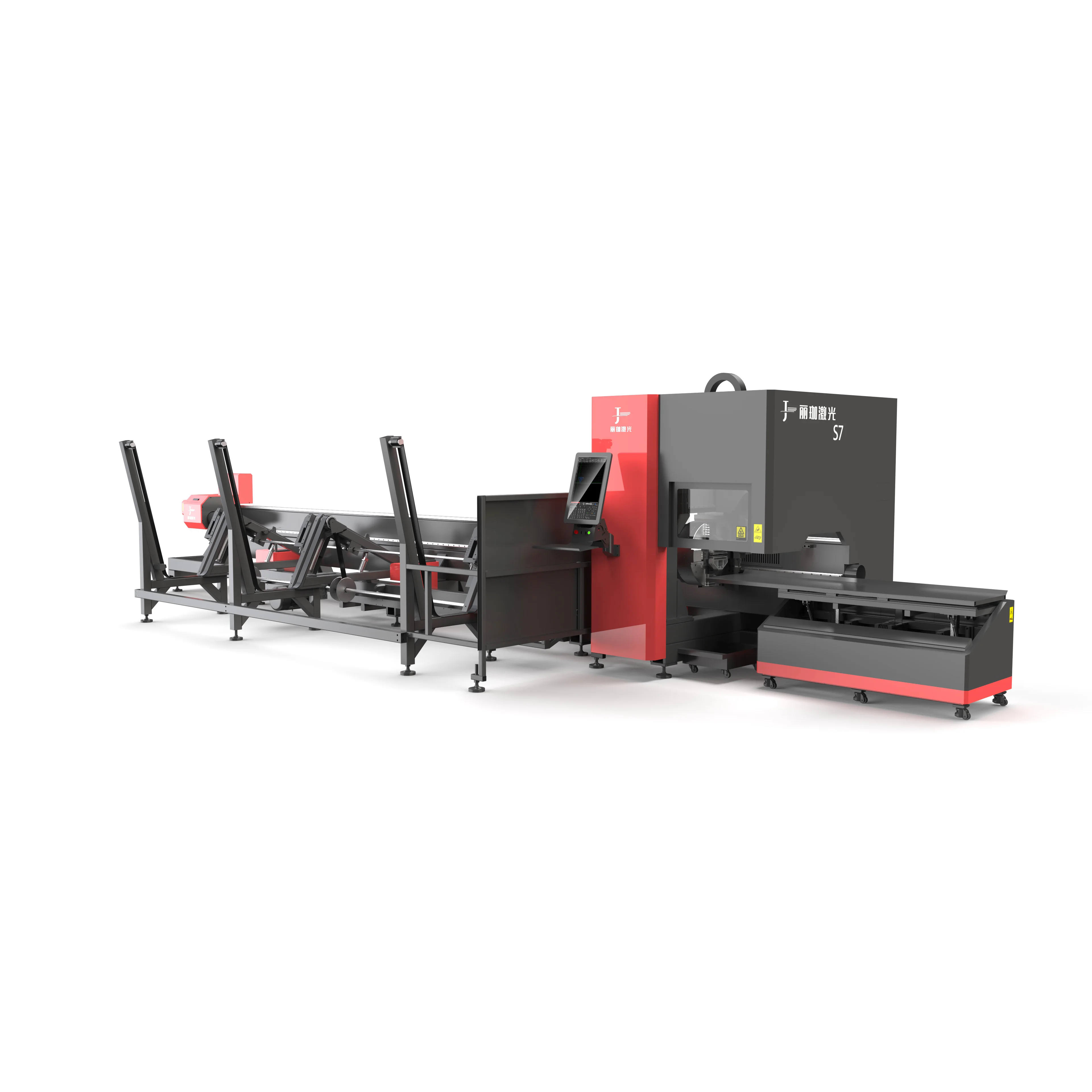 Semi-automatic feeding laser tube cutting machine tube processing special-shaped tube processing