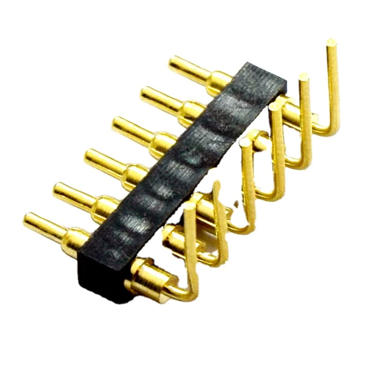 Electrical 2.2 magnetic pogo pin cable connector 4 position solder cup 2 pin pogo connector