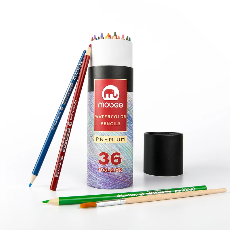 Gxin K001B36 36colors Paper cylinder tube box Colored Pencils Set kids Art Drawing custom color Pencils for Artist Sketch