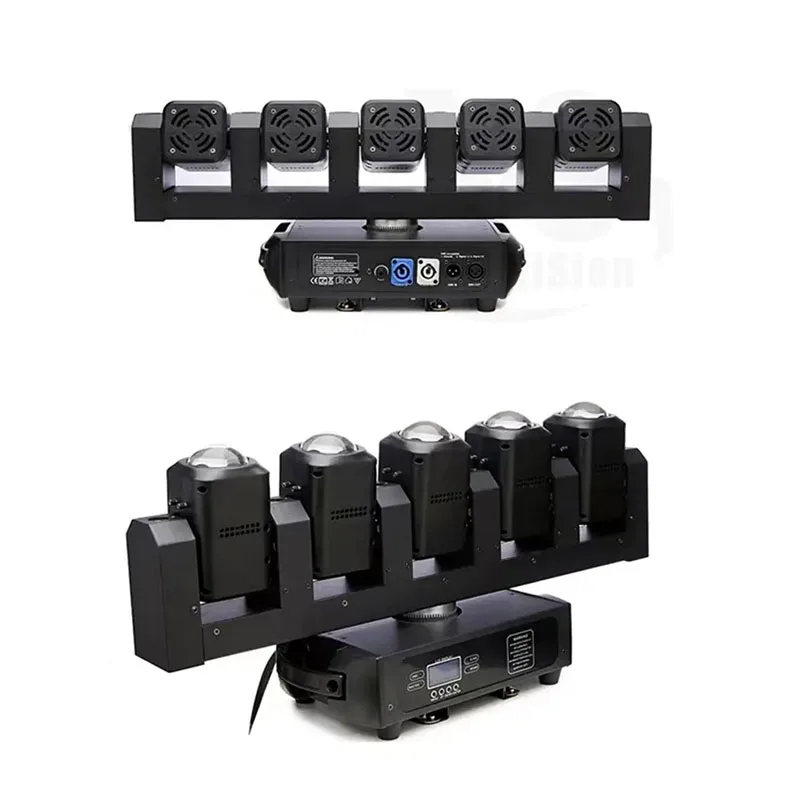 DJ Disco Light 5 X 40W RGBW 4-in-1+6 X 20W White COB LED Beam Bar Moving Head Light for KTV Music Show