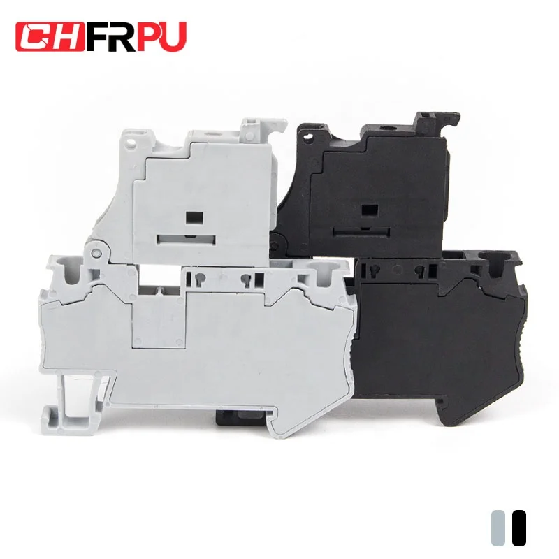 CHFRPU ST4-HESI/ST-4RD 4mm2 DIN Rail Combined Spring Fuse Terminal Block Pull-back Spring Terminal Block