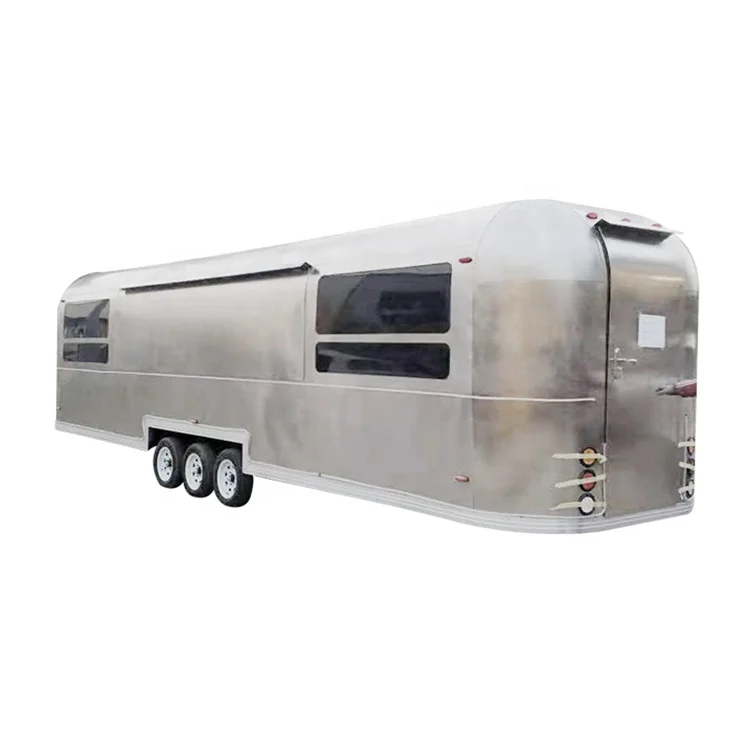 Airstream прицеп для кейтеринга Мобильная тележка фаст-фуда передвижная еды из нержавеющей стали закусок мороженого хот-догов