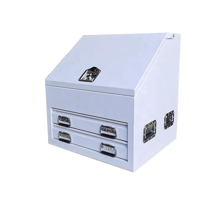 Waterproof Pickup Truck Wheel stainless T lock steel toolbox with drawers and handles