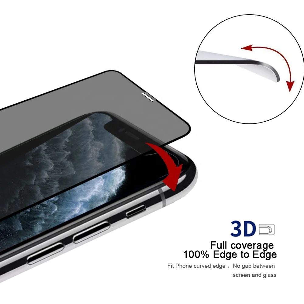 For iphone 13 Anti glare 9H Anti-Spy Peeping Privacy phone Tempered glass screen protector for Iphone 12pro max 11 X XR 678plus