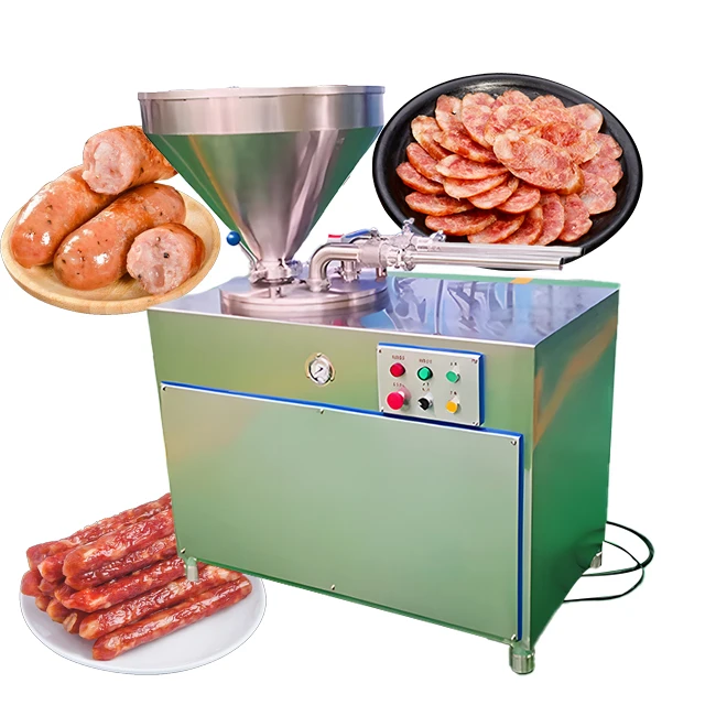 Pneumatic Filler And Twister Stuffing Machine Electric Meat Grinder Hydraulic Vacuum Sausage Filler Stuffer