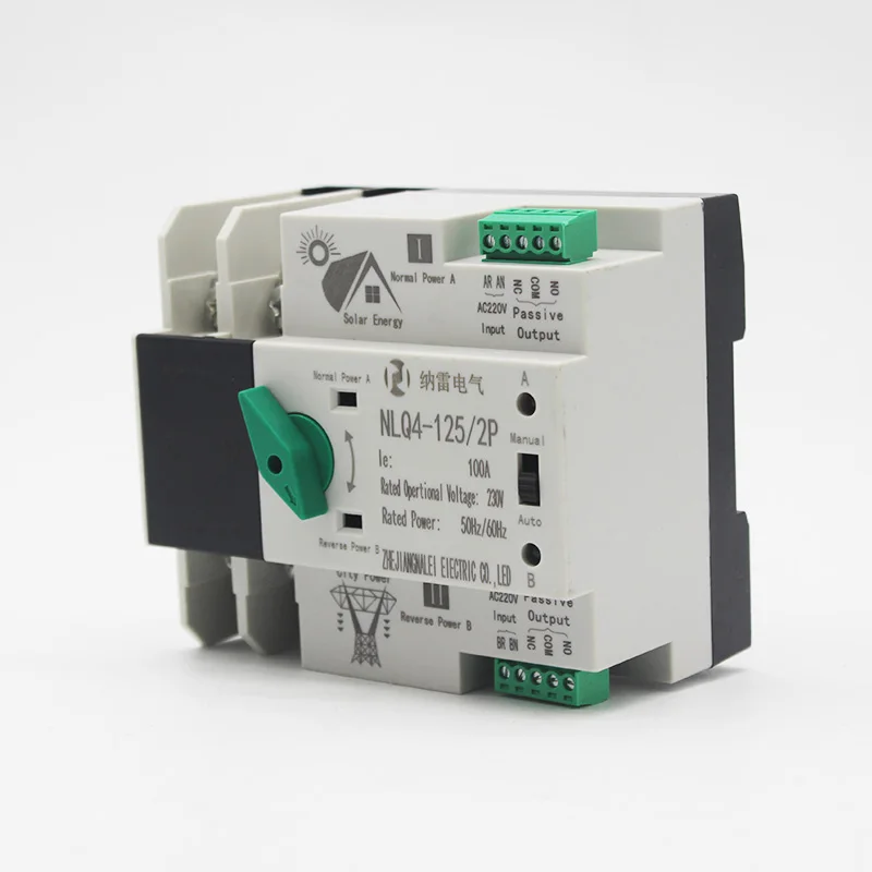 220V 100A 2P dual power automatic transfer switch Fast transfer 4P 63A ATS 4P 63A for solar