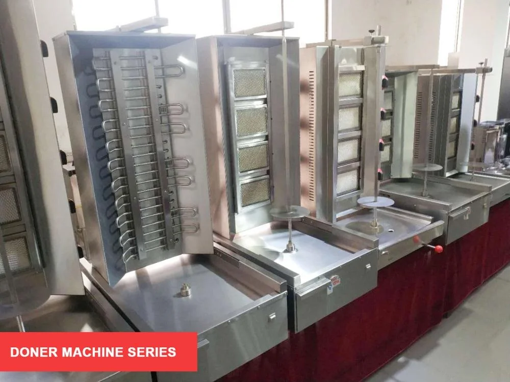 Коммерческая газовая шаурма с 2 горелками, распродажа, Ротационная Машина для курицы, шаурма для домашнего использования, Doner, мини-машина для кебаба