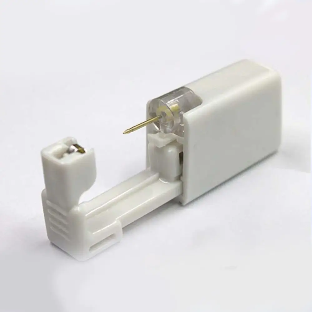 
In Stock Disposable Sterile Body Ear Nose Lip Piercing Kit Tool Stud Safety Gold/Silver 